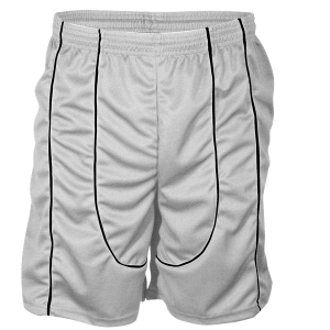 9"  ADULT  ATHLETIC SHORTS - White, M