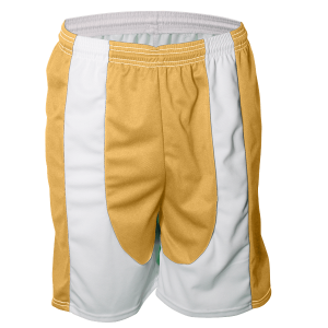 9"  ADULT  ATHLETIC SHORTS - Gold, M