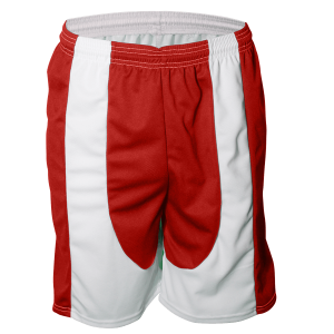 9"  ADULT  ATHLETIC SHORTS - Red, M