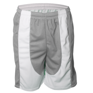 9"  ADULT  ATHLETIC SHORTS - Silver, M