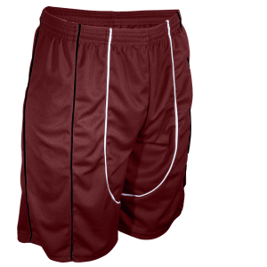 5"  YOUTH ATHLETIC SHORTS - Maroon, M