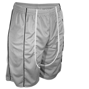5"  YOUTH ATHLETIC SHORTS - Silver, M