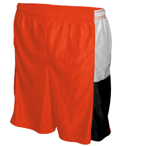 9"  ADULT  ATHLETIC SHORTS - Orange, M