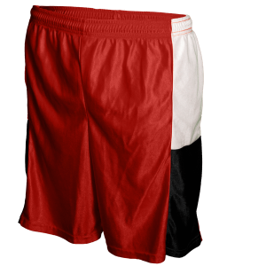 9"  ADULT  ATHLETIC SHORTS - Red, M