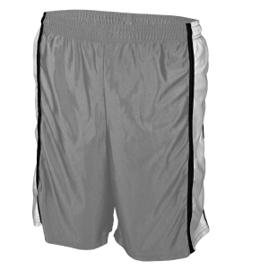9"  ADULT  ATHLETIC SHORTS - Silver, M