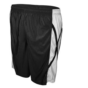 9"  ADULT  ATHLETIC SHORTS - Black, M