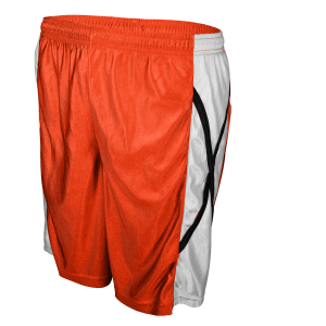 9"  ADULT  ATHLETIC SHORTS - Orange, M