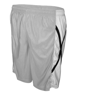 9"  ADULT  ATHLETIC SHORTS - Silver, M