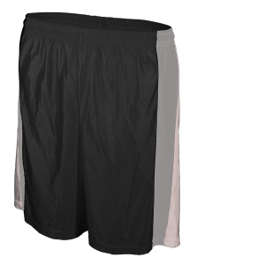9"  ADULT  ATHLETIC SHORTS - Black, M