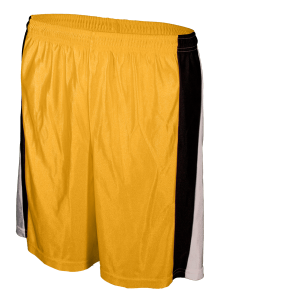 9"  ADULT  ATHLETIC SHORTS - Gold, M