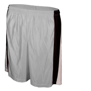 9"  ADULT  ATHLETIC SHORTS - Silver, M
