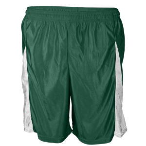 9"  ADULT  ATHLETIC SHORTS - Dark Green, M