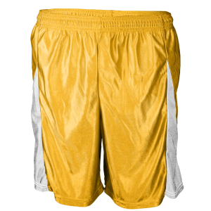 9"  ADULT  ATHLETIC SHORTS - Gold, M