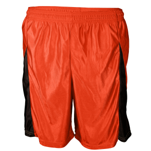9"  ADULT  ATHLETIC SHORTS - Orange, M