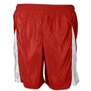 9"  ADULT  ATHLETIC SHORTS - Red, M