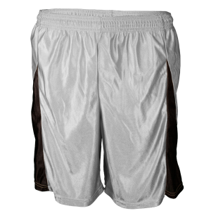 9"  ADULT  ATHLETIC SHORTS - Silver, M