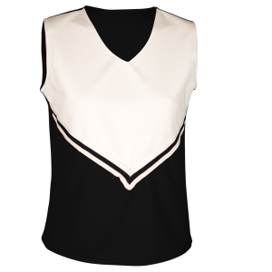 WOMEN'S CHEER TOP - Black, M
