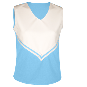 WOMEN'S CHEER TOP - Columbian Blue, M