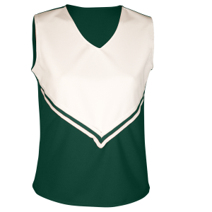 WOMEN'S CHEER TOP - Dark Green, M