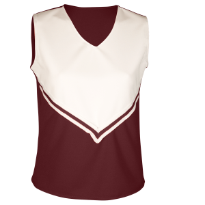 WOMEN'S CHEER TOP - Maroon, M