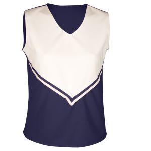 WOMEN'S CHEER TOP - Navy Blue, M
