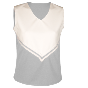 WOMEN'S CHEER TOP - Silver, M