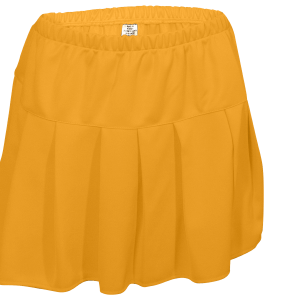 GIRL'S CHEER PLEATED SKIRT - Gold, M