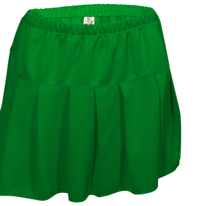 GIRL'S CHEER PLEATED SKIRT - Kelly Green, M