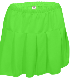 GIRL'S CHEER PLEATED SKIRT - Neon Green, M