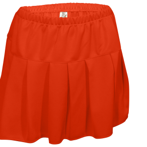 GIRL'S CHEER PLEATED SKIRT - Orange, M