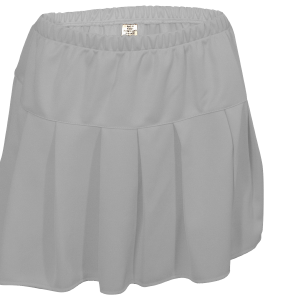 GIRL'S CHEER PLEATED SKIRT - Silver, M