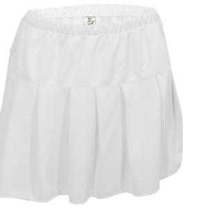 GIRL'S CHEER PLEATED SKIRT - White, M