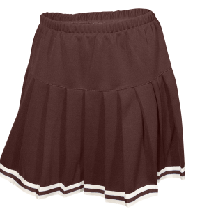 WOMEN'S CHEER PLEATED SKIRT - Brown, M