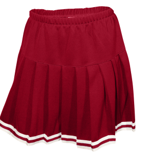 WOMEN'S CHEER PLEATED SKIRT - Cardinal, M