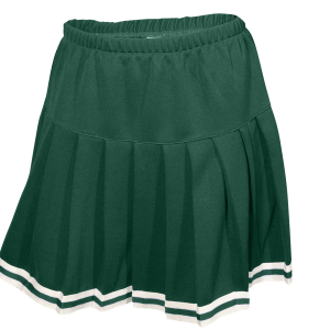 WOMEN'S CHEER PLEATED SKIRT - Dark Green, M