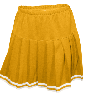 WOMEN'S CHEER PLEATED SKIRT - Gold, M