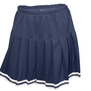 WOMEN'S CHEER PLEATED SKIRT - Navy Blue, M
