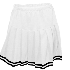 WOMEN'S CHEER PLEATED SKIRT - White, M