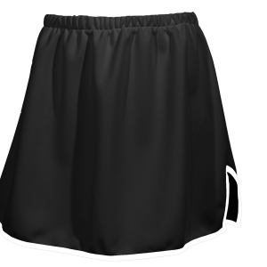 WOMEN'S CHEER SKIRT - Black, M
