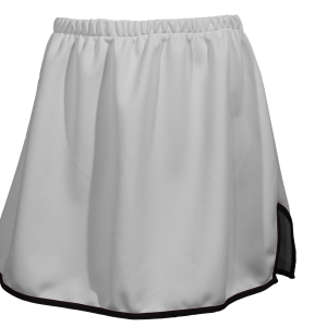 WOMEN'S CHEER SKIRT - Silver, M
