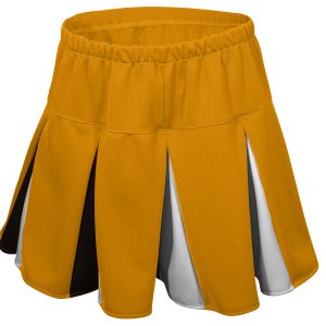 WOMEN'S CHEER PLEATED SKIRT - Gold, M
