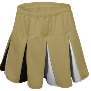 WOMEN'S CHEER PLEATED SKIRT - Vegas Gold, M