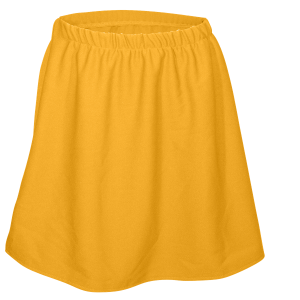 GIRL'S CHEER SKIRT - Gold, M