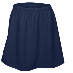 GIRL'S CHEER SKIRT - Navy Blue, M