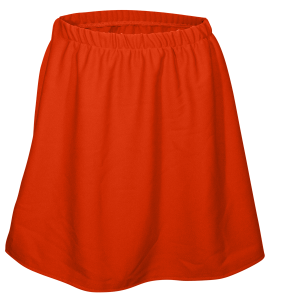 GIRL'S CHEER SKIRT - Orange, M
