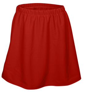 GIRL'S CHEER SKIRT - Red, M