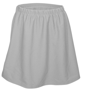 GIRL'S CHEER SKIRT - Silver, M