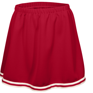 WOMEN'S CHEER SKIRT - Cardinal, M