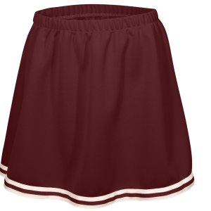 WOMEN'S CHEER SKIRT - Maroon, M
