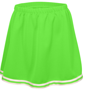 WOMEN'S CHEER SKIRT - Neon Green, M